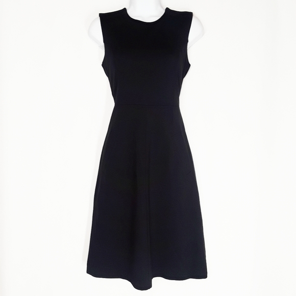 Lands' End Dresses & Skirts - Lands' End Black Ponte Dress w Pockets NWT 2